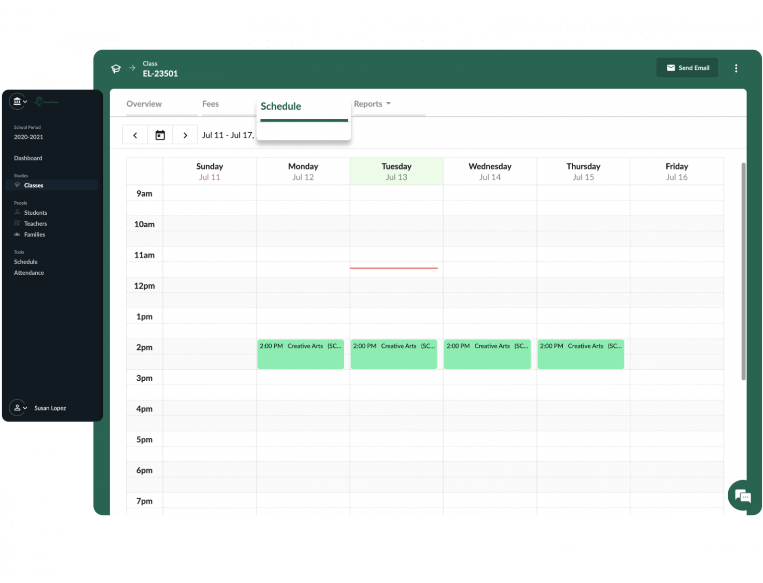 Timetable Management Features DreamClass