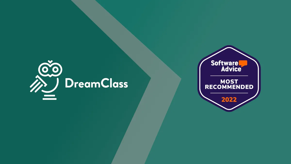 Image of DreamClass having earned a Most Recommended 2022 badge from Software Advice