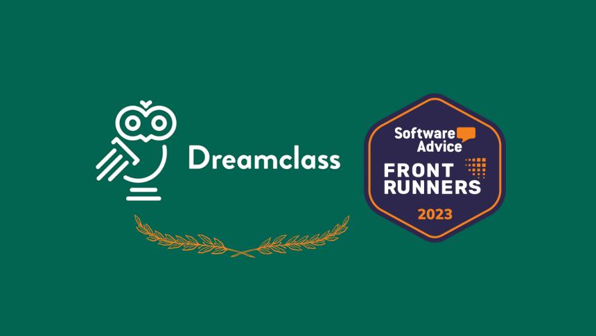 DreamClass ranked as a Frontrunner in the School Management Software category on Software Advice