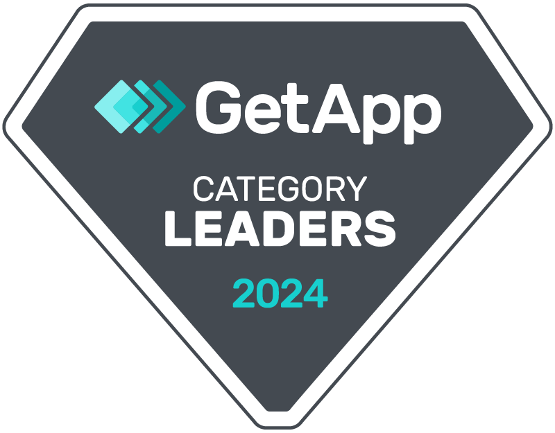 GetApp category leaders 2024 badge