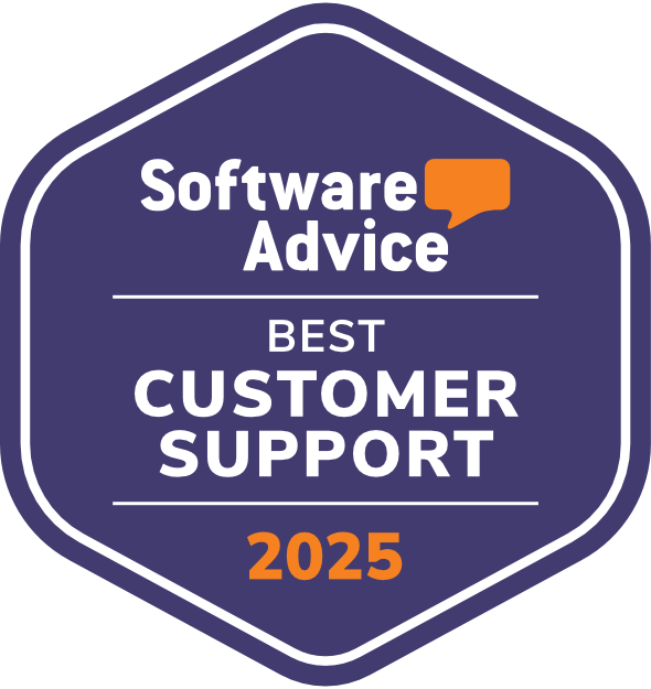 Software advice - Best customer support 2025 badge