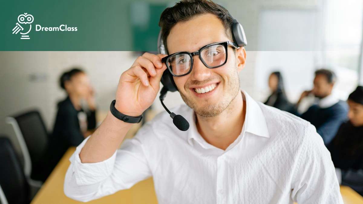 Image of a customer support representative, explaining which services offer dedicated customer support for school administrators