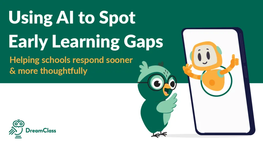 Illustration of DreamClass showing AI tools that assist with early identification of learning disabilities