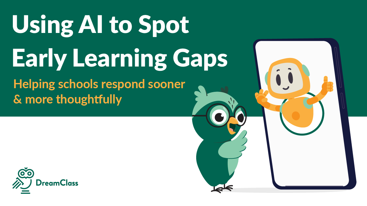 Illustration of DreamClass showing AI tools that assist with early identification of learning disabilities