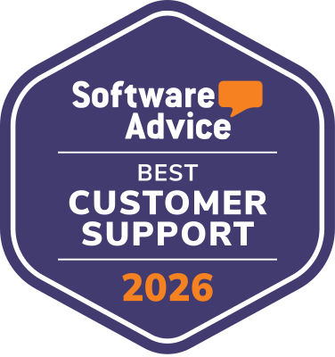 Badge of DreamClass award 2026: Best Customer Support - Software Advice