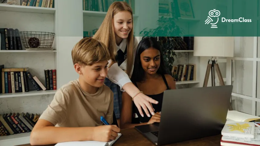 Image of students looking at How AI Supports Equity Instead of Undermining It