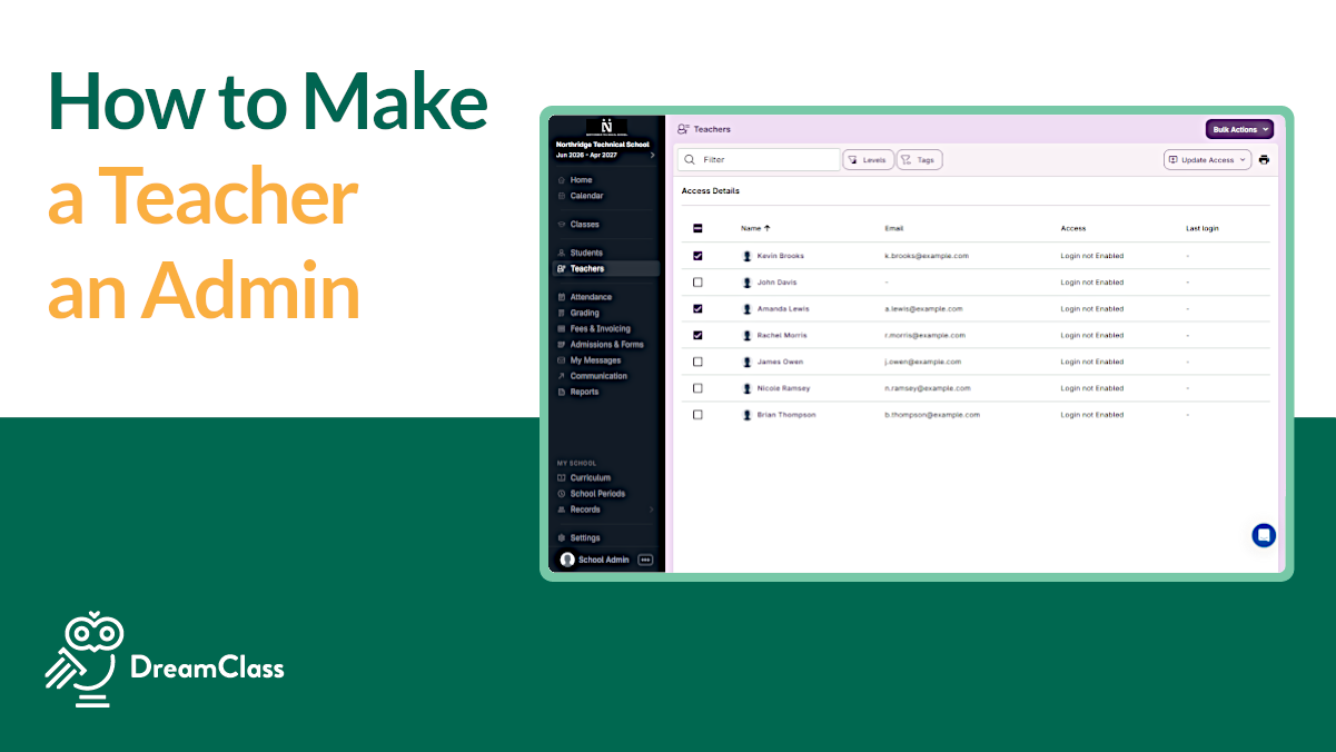 Make a Teacher an Admin in DreamClass: When and How to Do It