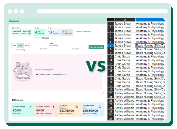 DreamClass vs Spreadsheets