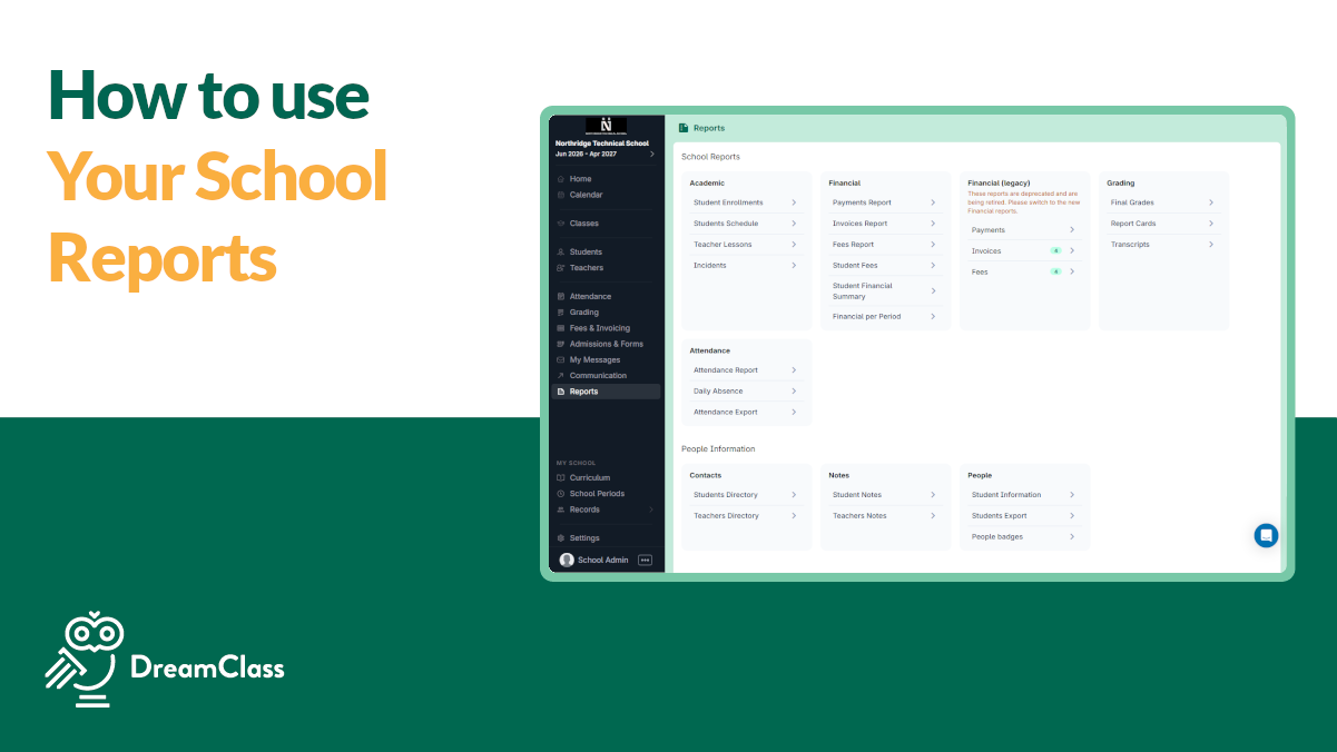 How to Use DreamClass Reports to Stay in Control